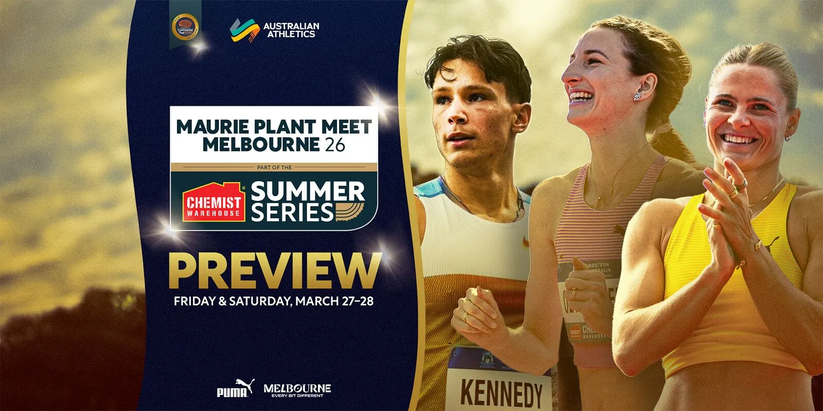 Olympic champion Kennedy headlines world-class fields for Maurie Plant ...